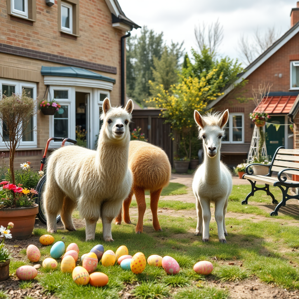 Residents enjoy Easter celebration featuring alpacas and pony visits